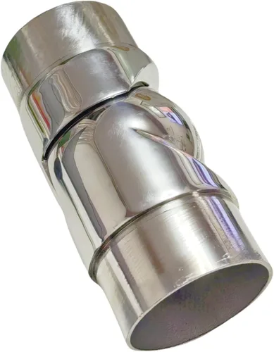 Vista 7 de Accesorios de conexión de pasamanos de acero inoxidable, codos ajustables de 90-210 grados, adecuado para tubos redondos de 2 pulgadas, conectores
