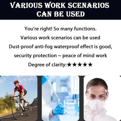 Vista 6 de Gafas de protección ajustables para pestañas y cejas, protectores de ducha, protectores para ojos post-LASIK, diseño compatible con gafas