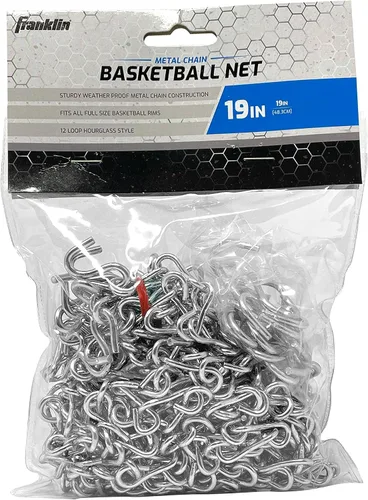 Vista 6 de Franklin Sports Red de baloncesto Plateado
