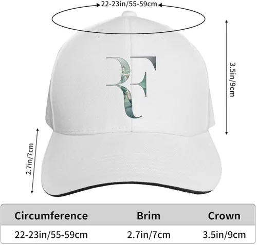 Vista 5 de ROGER FEDERER Gorra de camionero ajustable para hombres y mujeres, gorra de béisbol clásica para tenis