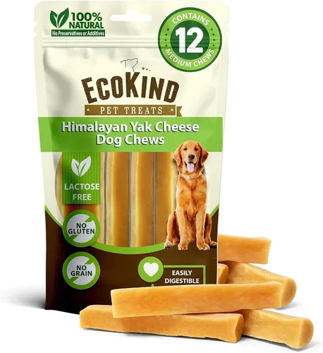 Vista 21 de EcoKind Premium Gold Yak Cheese - Masticables para perros del Himalaya, golosinas saludables para perros pequeños, con alto contenido de proteínas