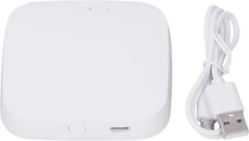Vista 3 de TOPINCN Puerta de enlace Cerradura de puerta de entrada sin llave Control remoto App Smart Door Lock Bridge Bluetooth Gateway Hub para ZigBee