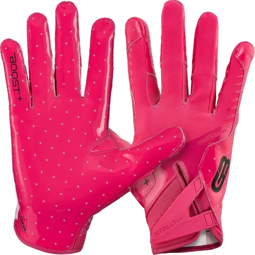 Vista 16 de Guantes de fútbol Grip Boost - Tecnología Stealth 6.0 Boost Plus adhesiva sólida - Guantes de fútbol para receptores amplios, tallas para hombres