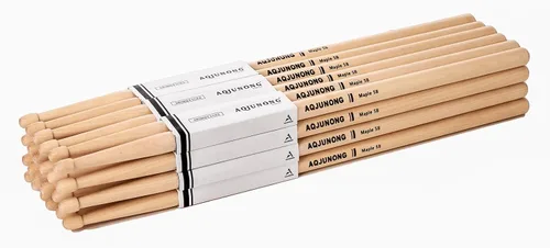 Vista 9 de Baquetas clásicas de madera de arce 2B, 12 pares Lightweight Maple Wood with Oval Tip, the Oversize Design That Produces a Louder Sound When
