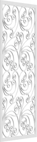 Vista 196 de 9 3/8"W x 24 3/8"H x 1/4"T Marilla Decorativos Paneles de Pared de Madera Calado, Abedul