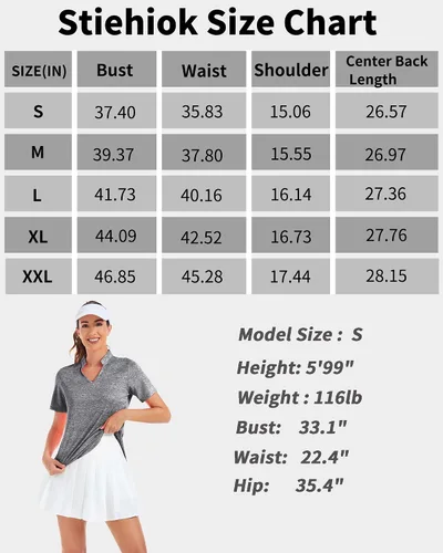 Vista 7 de Stiehiok Camisetas de gimnasio de manga corta para mujer, camisetas de entrenamiento de secado rápido, camisetas atléticas de yoga y golf