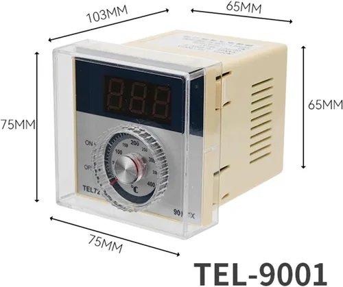 Vista 5 de TED-2001 TEL72-9001X Controlador de temperatura K Tipo E Tipo Digital Termostato puntero 400 Celsius 220VCA 2.835* 2.835 in (TED-2001 Tipo E)