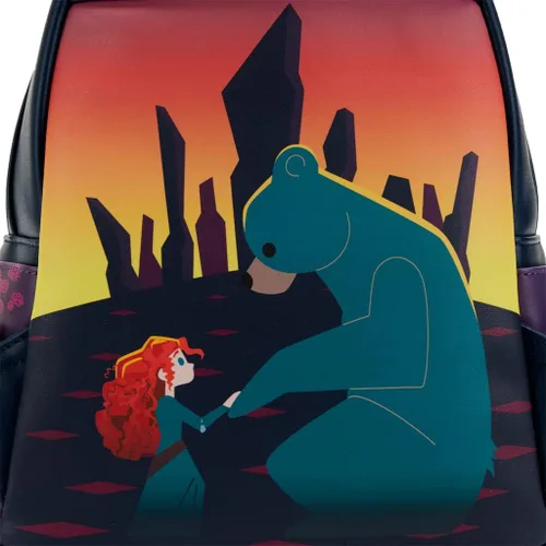 Vista 6 de Loungefly Disney Brave Princess Castle Series - Bolso de hombro con doble correa para mujer, Multi, talla única