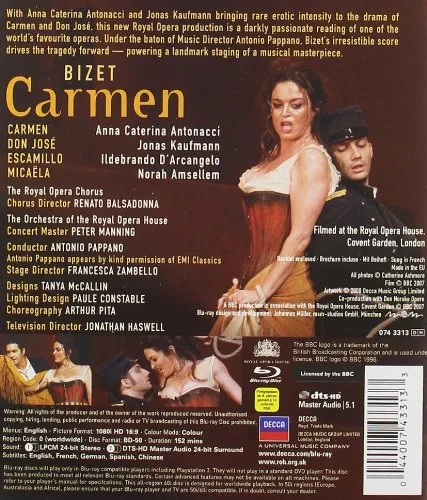 Vista 2 de Bizet Carmen Blu-ray