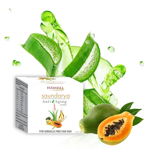 Vista 6 de patanjali Crema antienvejecimiento Saundarya, 0.03 libras