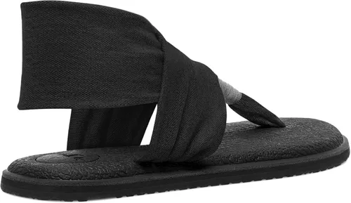 Vista 4 de Sanuk Sandalias de Yoga Sling 2 - sólidas vintage de tiras para mujer Negro