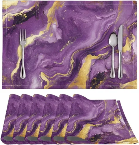 Vista 29 de BIGCARJOB Mantel individual de diseño personalizado, 4 piezas, tapete de mesa resistente al corazón, 12 x 18 pulgadas 1-diseño personalizado