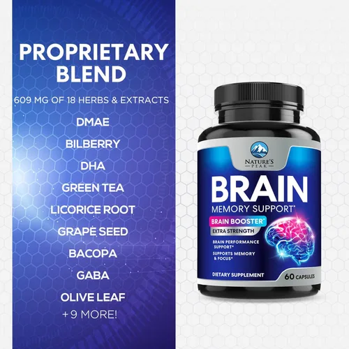 Vista 6 de Suplemento de Memoria Cerebral - Nootrópicos de Fuerza 3X para Concentración, Claridad y Apoyo del Enfoque - Vitaminas Cognitivas para la Salud