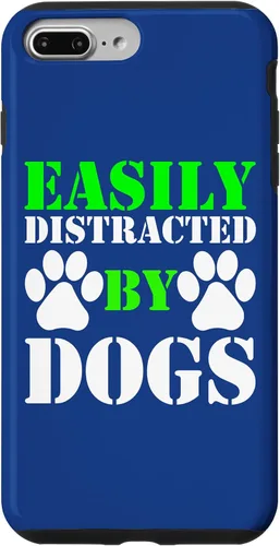 Vista 12 de Easily Distracted by Dogs for Puppy Dog Lover Funny Dog Paw Case for iPhone 16