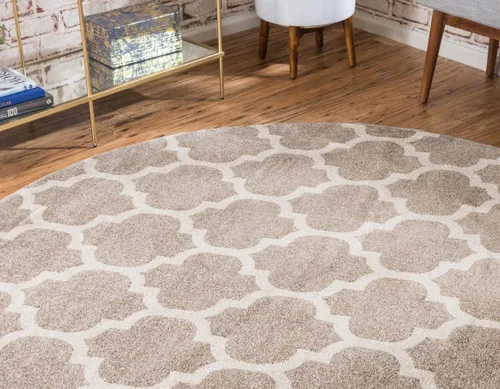Vista 19 de Unique Loom Trellis Collection - Alfombra de área de Filadelfia, rectangular de 2 pies 2 pulgadas x 3 pies, color morado y marfil