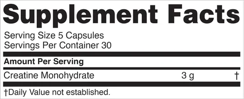 Vista 6 de Complemento de Píldoras de Monohidrato de Creatina Premium Nugenix Essentials, 3000mg, 150 Cápsulas