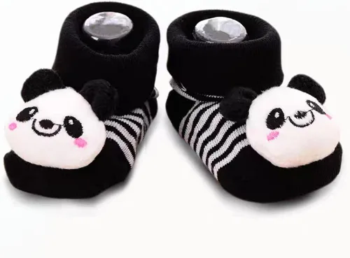 Vista 6 de FedMois 6 pares de zapatos antideslizantes para bebé con dibujos animados en 3D
