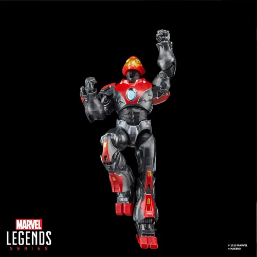 Vista 8 de Serie Marvel Legends Ultimate Iron Man, Figura de acción coleccionable de 6 pulgadas inspirada en cómics con accesorio de cómic a