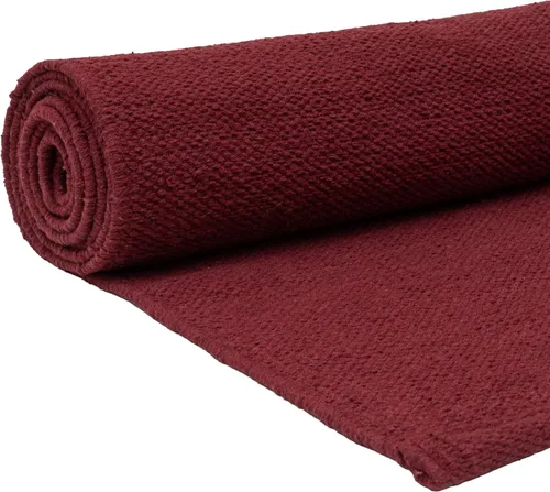 Vista 9 de Live Well 360 Tapete de yoga hecho a mano de algodón orgánico, no tóxico, sin productos químicos y totalmente natural, tapete de yoga de tela