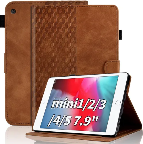 Vista 15 de Varohix Funda para iPad mini 5 2019, iPad mini 4 2015 pu cuero folio caso caso caso Smart cubierta multi-ángulo visualización con soporte de lápiz