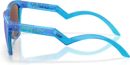 Vista 3 de Oakley Montura de gafas de sol para hombre, lentes de zafiro Prizm Azul ácido mate