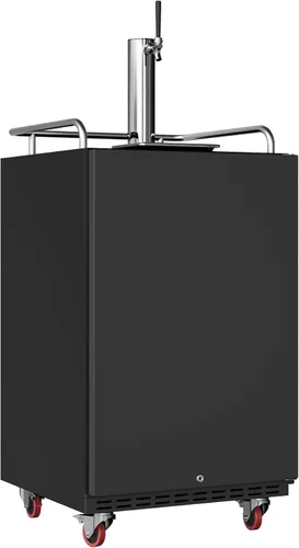 Vista 4 de EdgeStar BR7001BL Refrigerador de conversión Kegerator incorporado de tamaño completo Acero inoxidable negro