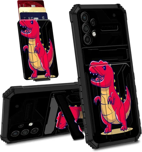 Vista 26 de BVDIKMI Funda para Samsung Galaxy A32 5G con ranura desmontable para tarjetero, soporte híbrido, de doble capa, resistente, a prueba de golpes