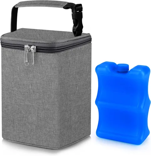 Vista 10 de Bolsa de refrigeración de leche materna Accmor con paquete de hielo, bolsas de enfriamiento para biberones, bolsas de enfriador de biberones