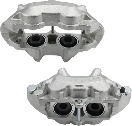 Vista 4 de BRTEC Pinzas de freno de disco delanteras izquierda y derecha 187016 187017 para Chevy Corvette 1965-1982 Pinzas de freno delanteras para conductor