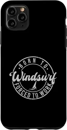 Vista 11 de iPhone 14 Born To Windsurf Forced To Work Surfing Case