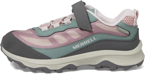 Vista 4 de Merrell Moab Speed - Tenis de senderismo impermeables con cierre alternativo bajo para niños
