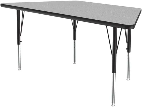 Vista 20 de Correll Mesa rectangular de actividades para el aula de 24 x 48 pulgadas, altura ajustable (19 a 29 pulgadas), parte superior de granito gris, borde