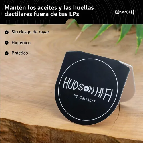 Vista 3 de Hudson Hi-Fi Paquete de 3 manoplas de discos antiestáticas para limpiar discos y manejador - Accesorios para tocadiscos con material de microfibra