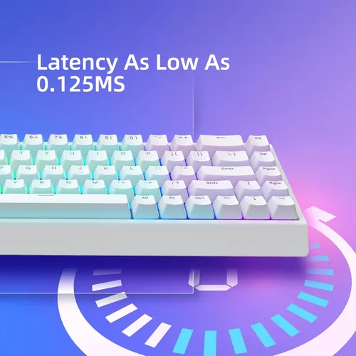 Vista 3 de IROK Mer68 SE Wired 68 Keys, Magnetic Switch Mechanical Keyboard, 8KHZ Polling Rate/Latency As 0.125MS/64KHZ All Keys Scan Rate/ARGB, Hot Swappable