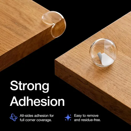 Vista 5 de Protector de esquinas para bebés, seguridad para bordes de muebles y topes, amortiguadores a prueba de bebés para cubrir bordes afilados de muebles