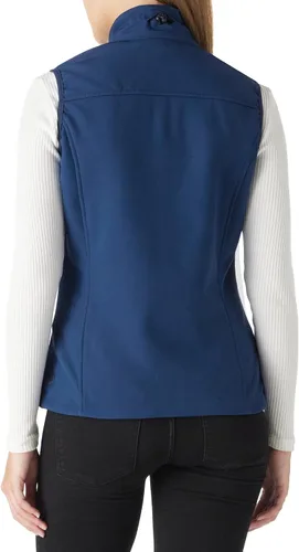 Vista 2 de Outdoor Ventures Chaleco ligero Softshell para mujer, resistente al viento, forro polar, con cremallera, sin mangas, para correr, senderismo, golf