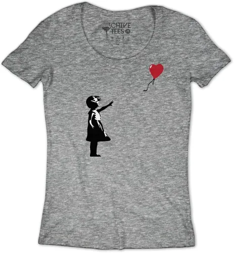 Vista 2 de theCHIVE Banksy Balloon Girl T-Shirt