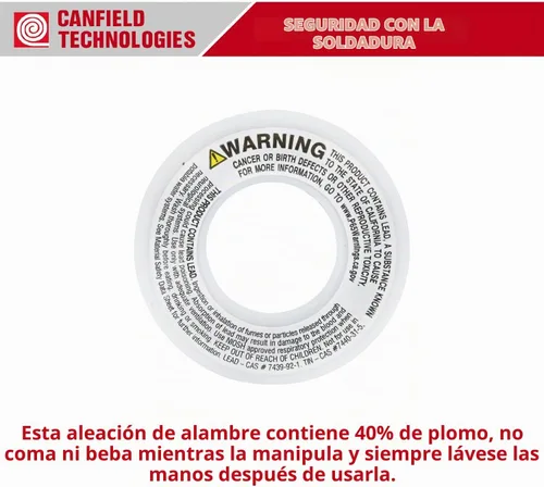 Vista 5 de Soldadura 60/40 para vidrieras