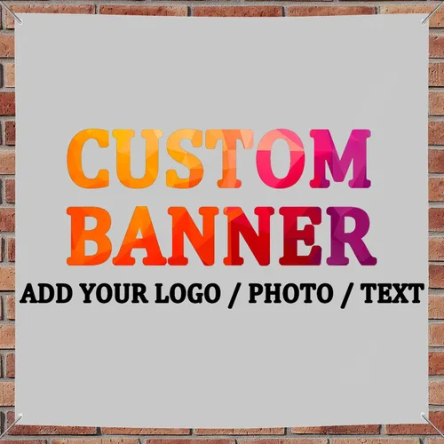 Vista 9 de Personaliza tu propio cartel con foto, imagen, fotografía, logotipo o nombre, pancartas personalizadas para fiesta de cumpleaños, negocio, 10' X 3
