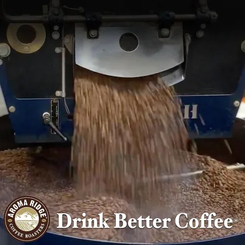 Vista 6 de Aroma Ridge Granos de café de Brasil, café brasileño en grano entero, granos de café recién tostados Peaberry, 16 onzas