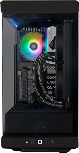 Vista 2 de Computadora de escritorio negra para videojuegos, procesador Intel 8-Core i3-10300, 4 GB de RAM, SSD de 128 GB, GeForce GT 610, WiFi 6, Bluetooth