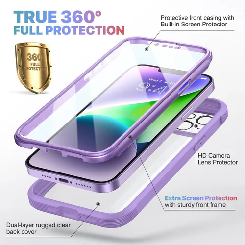 Vista 527 de DIACLARA - Funda transparente compatible con iPhone XR 6.1 pulgadas 2018