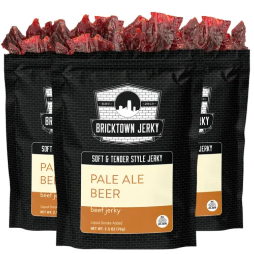 Vista 4 de Honey Pepper Soft and Tender Style Best Beef Jerky - Paquete de 3 - Prueba nuestra carne seca de res suave de mejor sabor - 7.5 onzas en total.