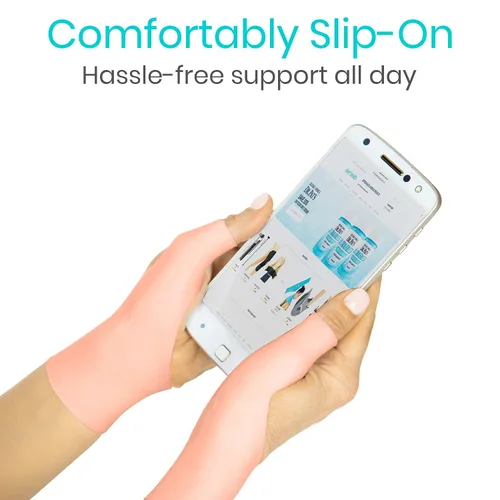 Vista 8 de Vive Muñequera de gel para pulgar (par) – Soporte de mano Cool Wrap para artritis Dequervains Tenosinovitis, dolor articular esguince, estabilizador