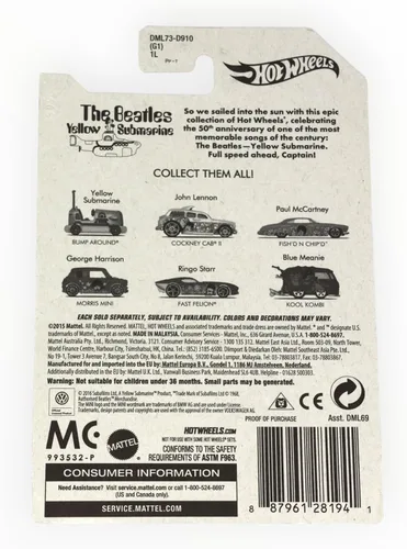 Vista 2 de Hot Wheels Kool Kombi, Los Beatles 6/6 ()