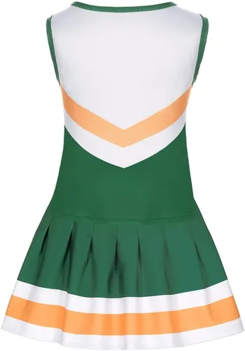Vista 5 de KAKALVER cheerleader costume for girls cheerleader outfit for Halloween Dress Up Cheerleader Gifts