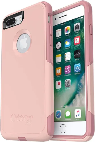 Vista 3 de OTTERBOX Commuter Series - Funda solo para iPhone 8 Plus y iPhone 7 Plus, embalaje al por menor, Aqua Mint Way (Aqua Mint/Mountain Range Green)