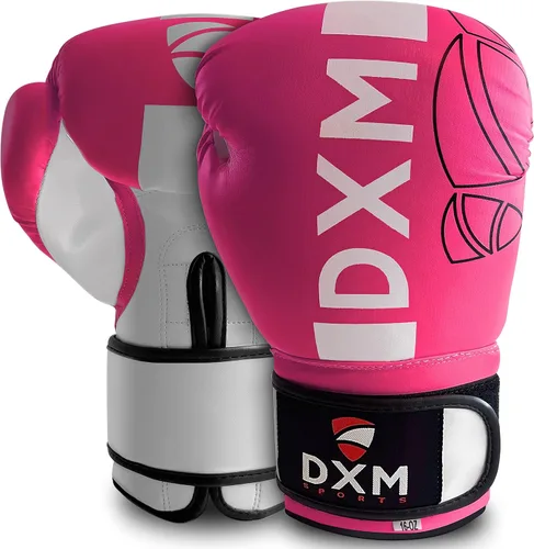 Vista 11 de DXM SPORTS Guantes de boxeo para hombres y mujeres, guantes de entrenamiento de boxeo, guantes de kickboxing, guantes de sparring, guantes