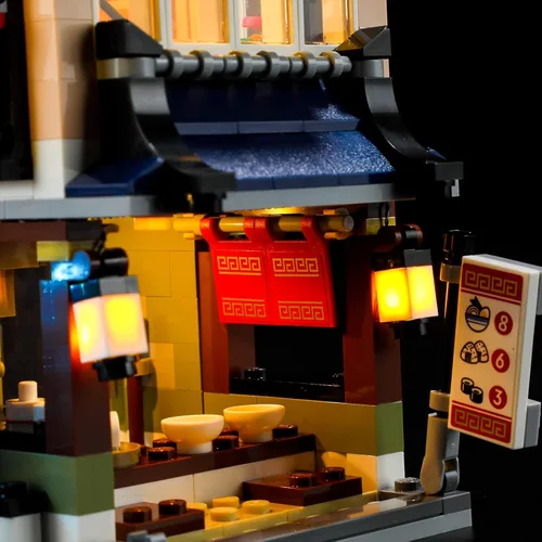 Vista 7 de BRIKSMAX Kit de iluminación LED para LEGO-31131 Downtown Noodle Shop - Compatible con Lego Creator 3 en 1 modelo de bloques de construcción - No