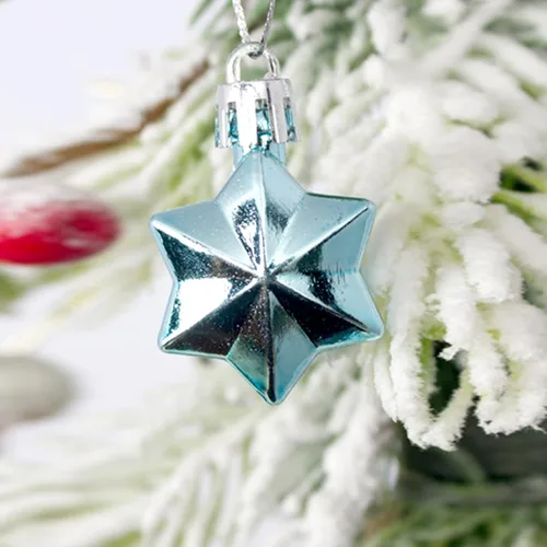 Vista 5 de 44 adornos de bolas de Navidad, adornos de Navidad de plástico inastillables con lentejuelas para colgar, bolas decorativas para árbol de Navidad